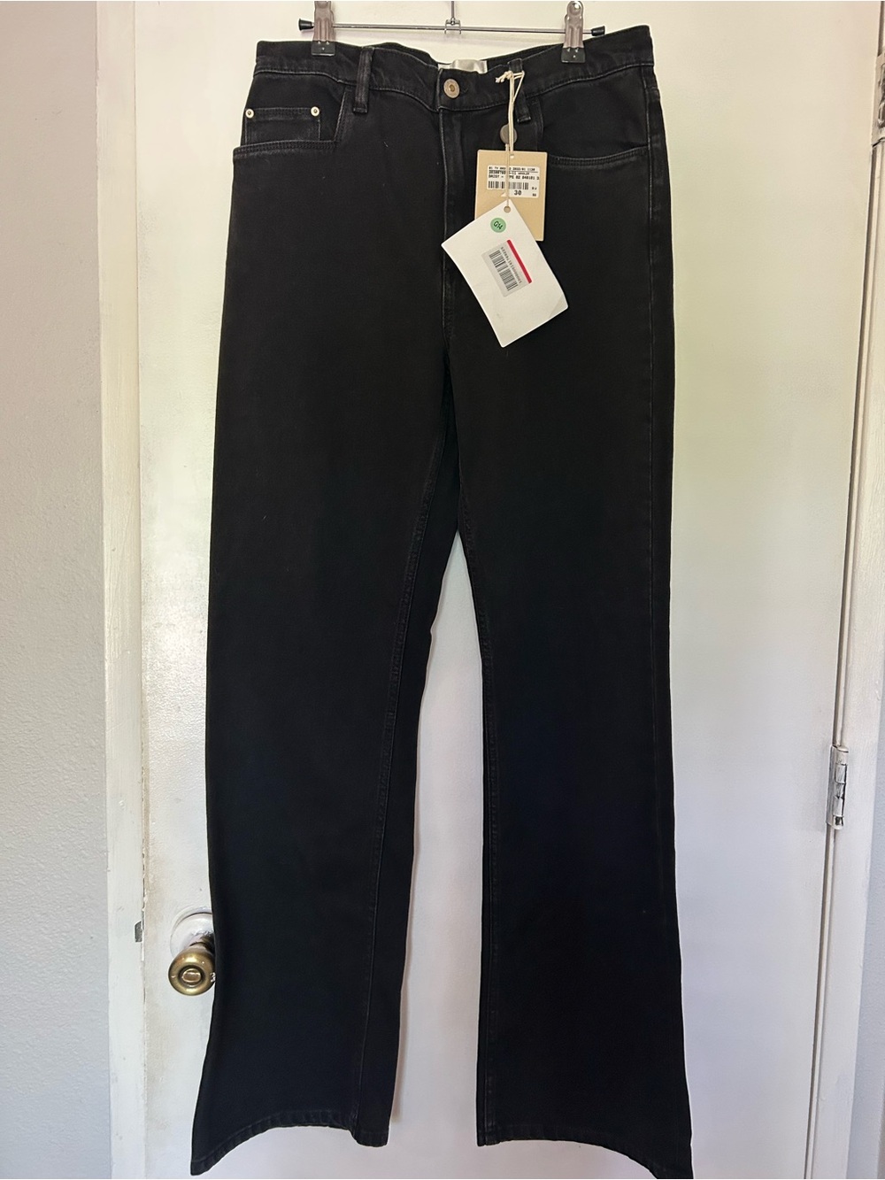 Wandler Black High-Rise Wide-Leg Jeans